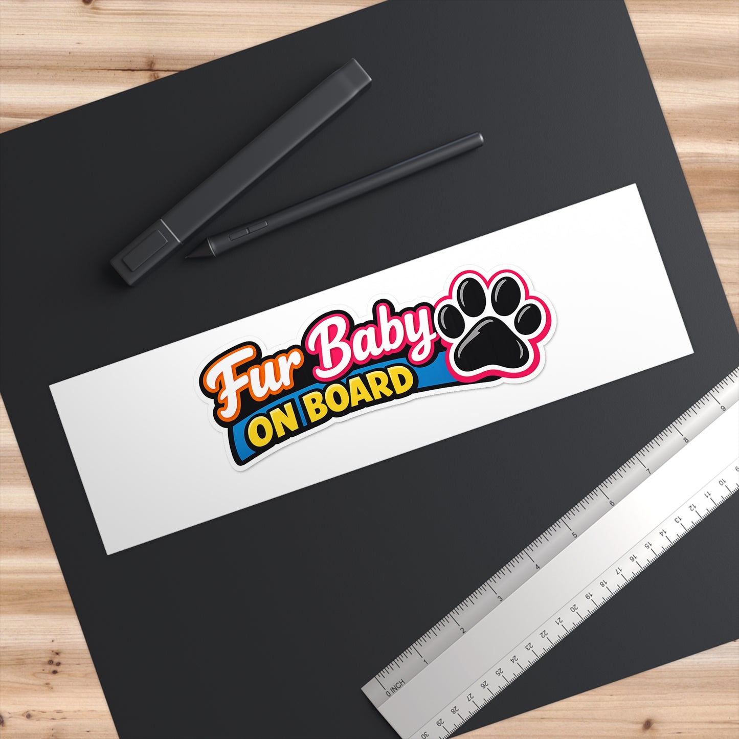 Fur Baby on Board Bumper Stickers