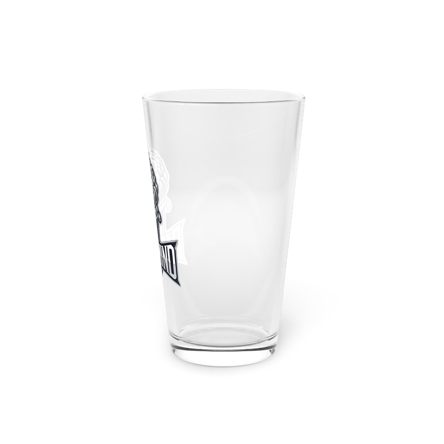 DarkMind Brew 16oz Pint Glass — Brain Logo Beer Glass