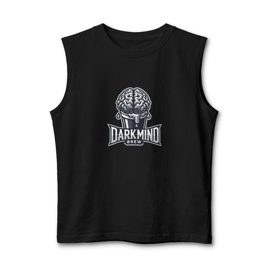 DarkMind Brew Muscle Tank — Brain Logo Graphic Tank Top